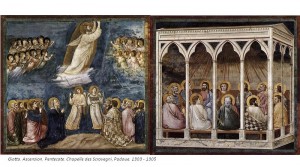 Deux fresques de GiottDeux fresques de Giotto, Ascension, Pentecôte. Chapelle des Scrovegni, Padoue. 1303-1305o : Ascension, Pentecôte. hapelle des Scrovegni, Padoue. 1303-1305