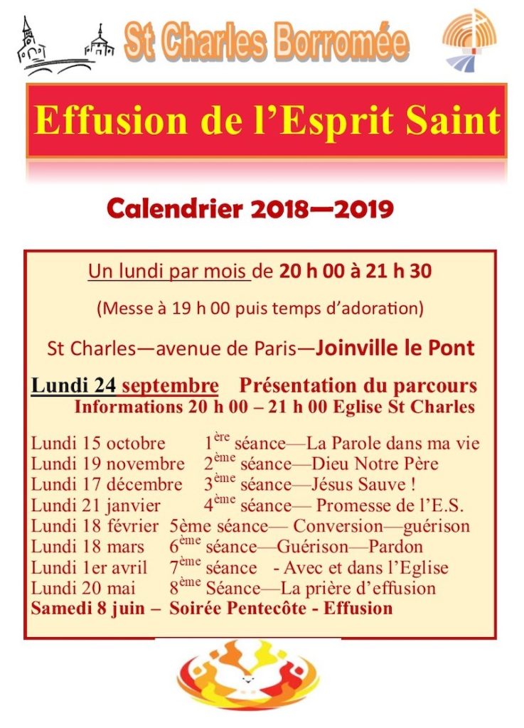 Parcours De L'effusion De L'Esprit Saint